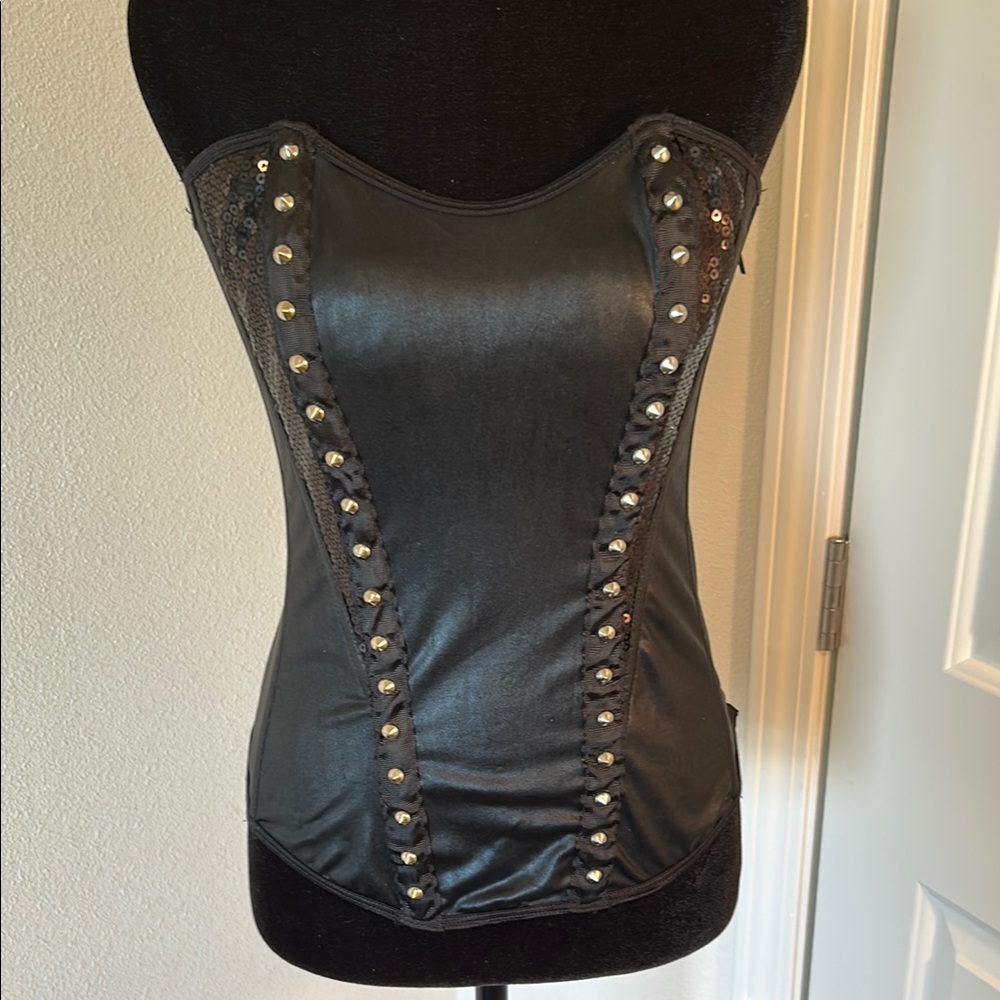 Elegant Black Corset Top